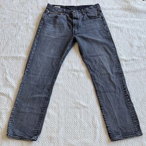 Levi's Men's Straight Jeans in Dark Gray Size 34x32